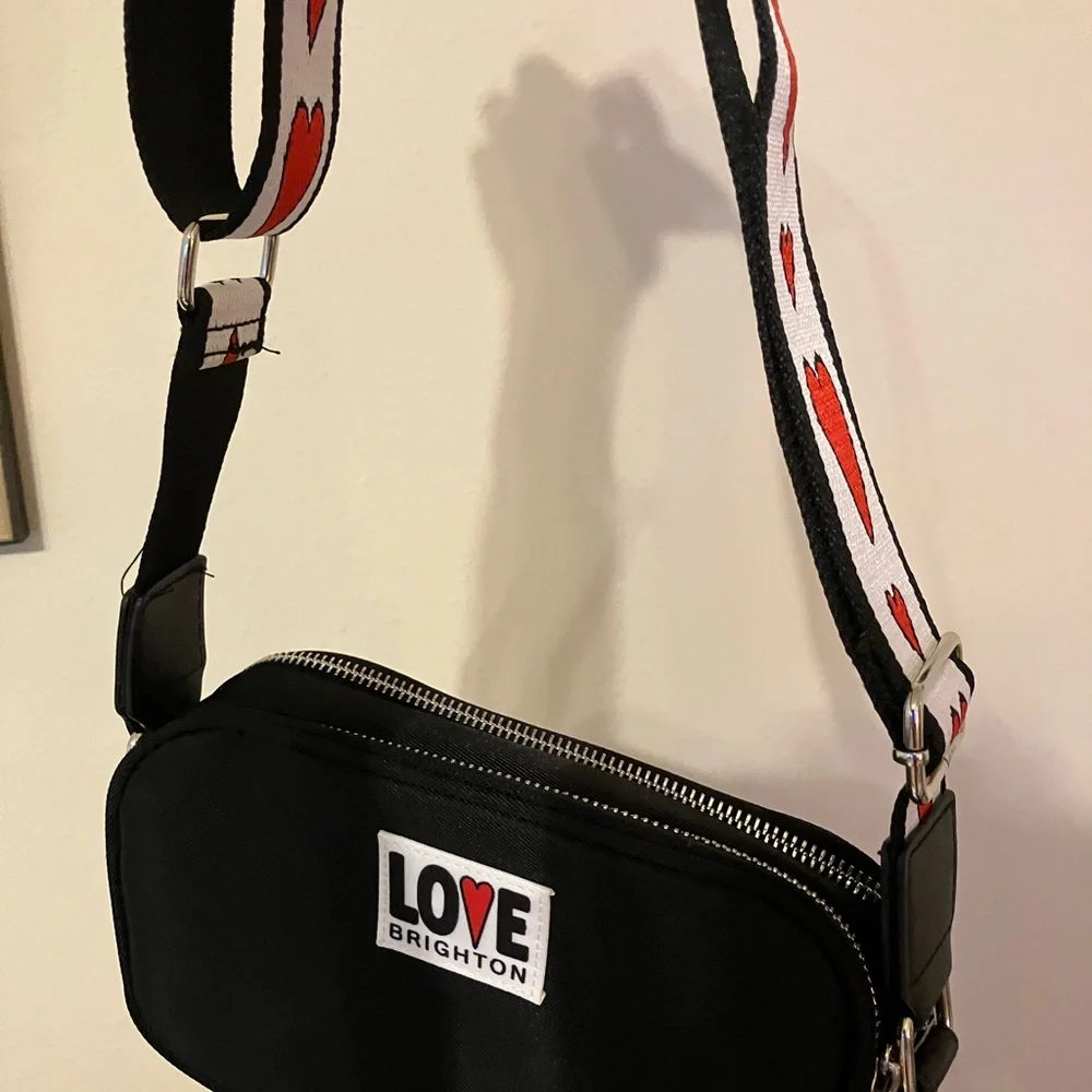 Brighton Black and Red Love Crossbody - Picture 4 of 4